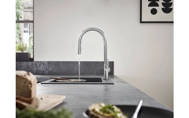 Кухненски смесител hansgrohe Talis M54-H210, pull-out spray, 2jet, chrome